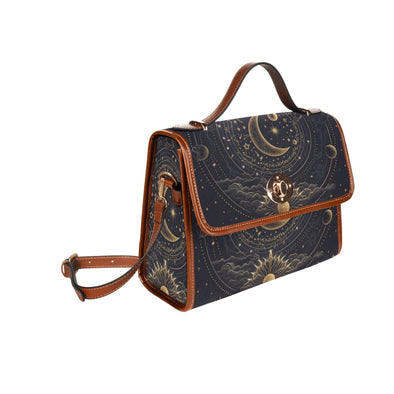 Celestial Vibe Canvas Satchel Bag - Crystallized Collective