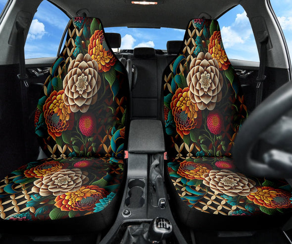 Chakra Flowers Car Seat Cover - Crystallized Collective