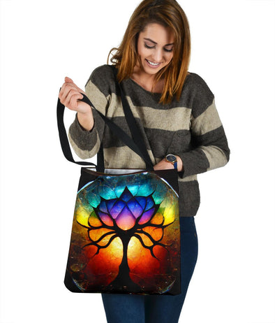 Chakra Tree of Life Tote bag - Crystallized Collective