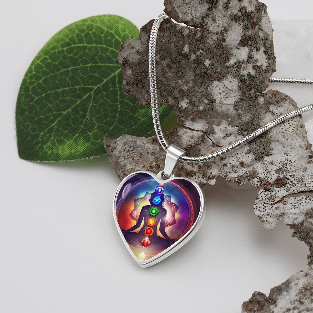 Chakras Heart Necklace - Crystallized Collective