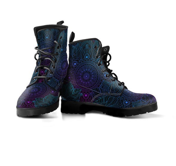 Clearance Blue Purple Mandala Boots - Crystallized Collective