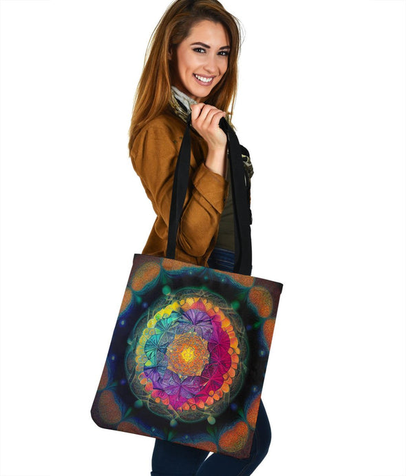 Colorful Abstract Art Tote - Crystallized Collective