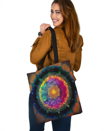 Colorful Abstract Art Tote - Crystallized Collective