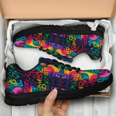 Colorful Abstract Bochner Style Sneakers - Crystallized Collective