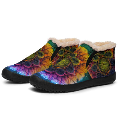 Colorful Alhambra Mandala Winter Sneakers - Crystallized Collective