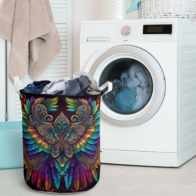 Colorful Angel Wings Laundry Basket - Crystallized Collective