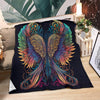 Colorful Angel Wings Premium Blanket - Crystallized Collective
