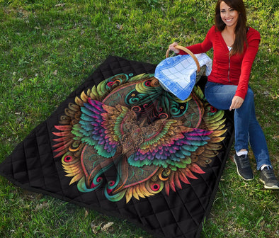 Colorful Angel Wings Premium Quilt - Crystallized Collective