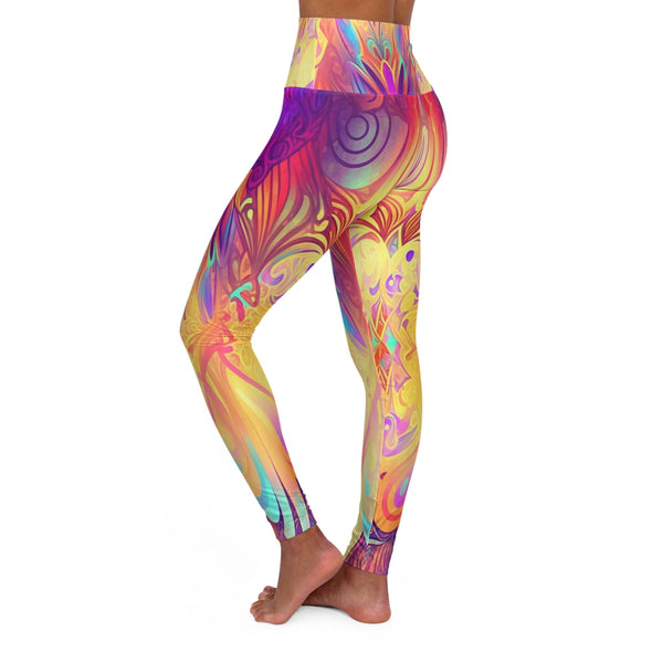 Colorful Boho Mandala High Waist Yoga Legging - Crystallized Collective