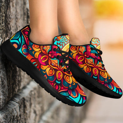 Colorful Boho Mandala Sport Sneakers - Crystallized Collective