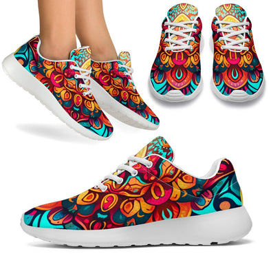 Colorful Boho Mandala Sport Sneakers - Crystallized Collective