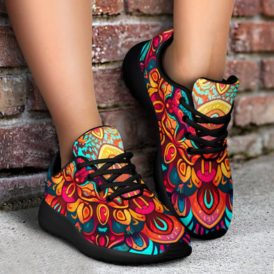 Colorful Boho Mandala Sport Sneakers - Crystallized Collective