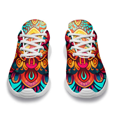 Colorful Boho Mandala Sport Sneakers - Crystallized Collective