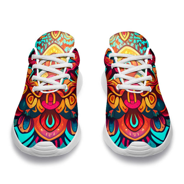Colorful Boho Mandala Sport Sneakers - Crystallized Collective