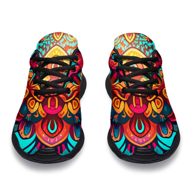 Colorful Boho Mandala Sport Sneakers - Crystallized Collective