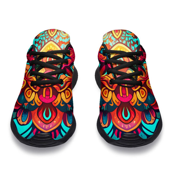 Colorful Boho Mandala Sport Sneakers - Crystallized Collective