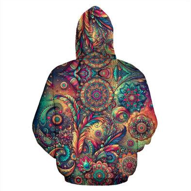 Colorful Boho Psychedelic Hoodie - Crystallized Collective