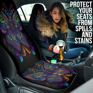 Colorful Butterfly Seat Cover - Crystallized Collective