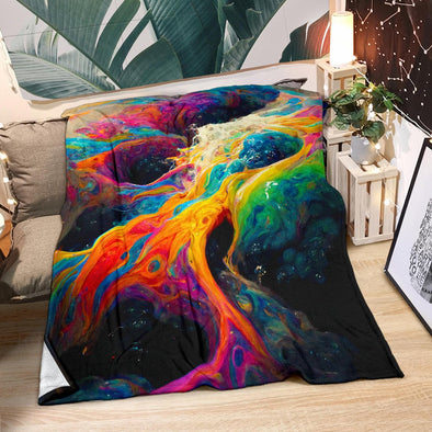Colorful Chaos Premium Blanket - Crystallized Collective