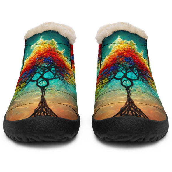 Colorful DNA Tree of Life Winter Sneakers - Crystallized Collective