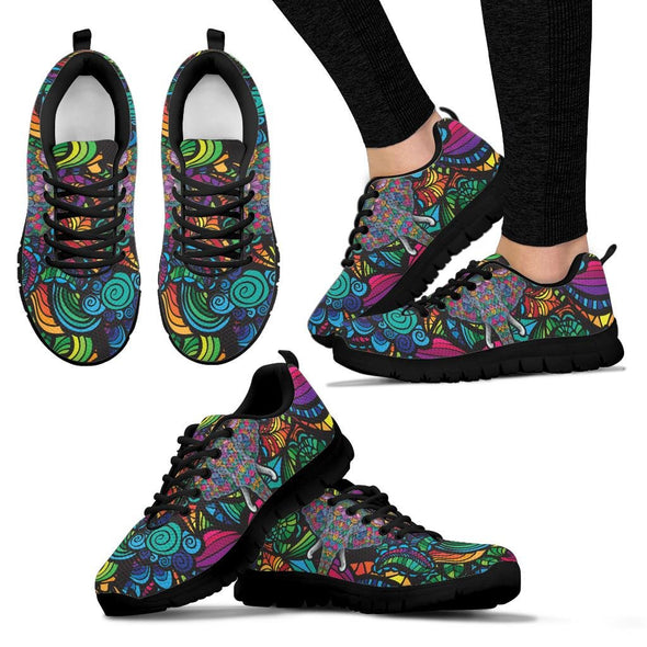 Colorful Elephant Boho Sneakers - Crystallized Collective