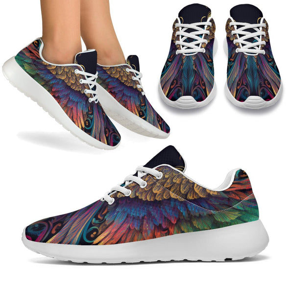 Colorful Feathers Sport Sneakers - Crystallized Collective