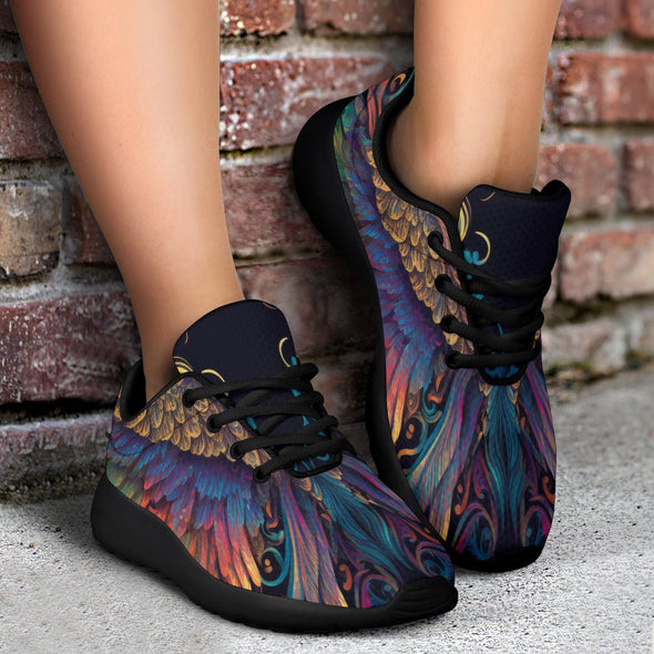 Colorful Feathers Sport Sneakers - Crystallized Collective
