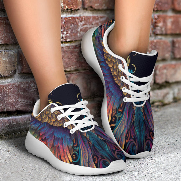Colorful Feathers Sport Sneakers - Crystallized Collective