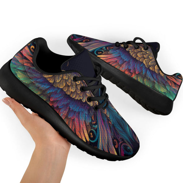 Colorful Feathers Sport Sneakers - Crystallized Collective