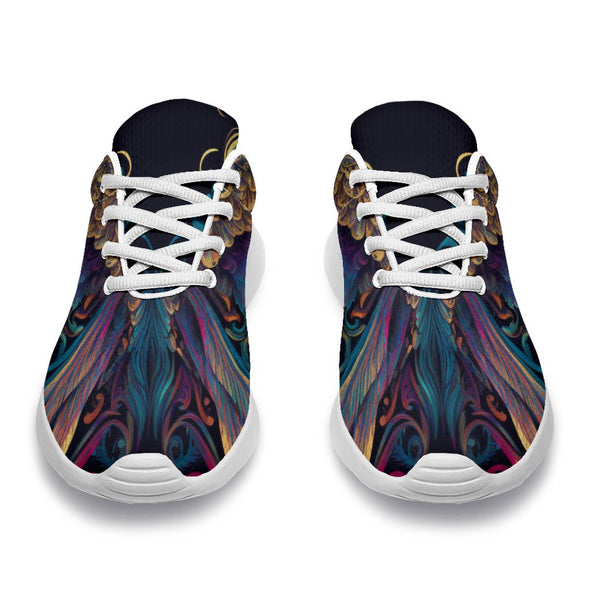 Colorful Feathers Sport Sneakers - Crystallized Collective