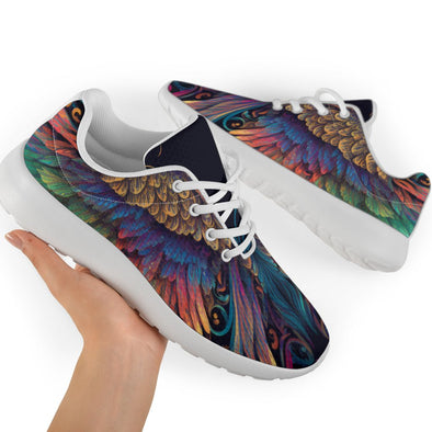 Colorful Feathers Sport Sneakers - Crystallized Collective