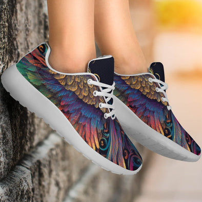 Colorful Feathers Sport Sneakers - Crystallized Collective