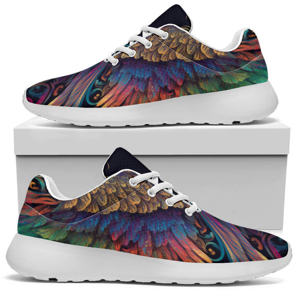 Colorful Feathers Sport Sneakers - Crystallized Collective
