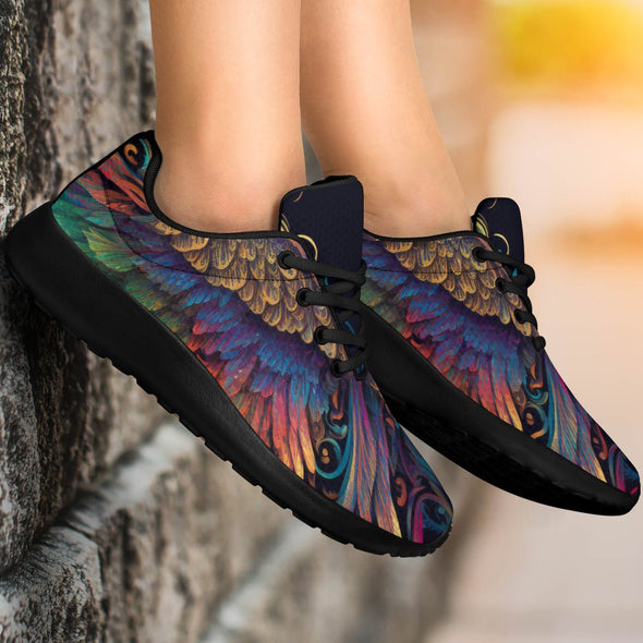 Colorful Feathers Sport Sneakers - Crystallized Collective