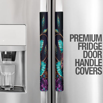 Colorful Floral Art Fridge Door Handle Covers - Crystallized Collective