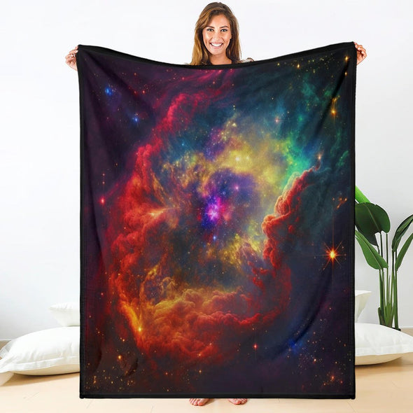 Colorful Galaxy Premium Blanket - Crystallized Collective