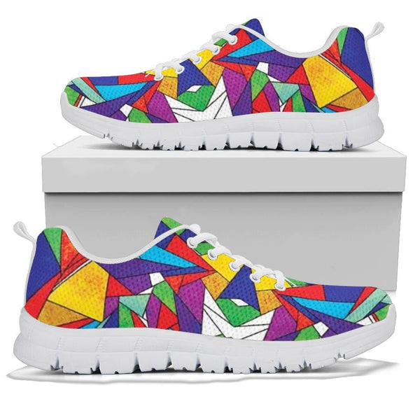 Colorful Geometric Art Sneakers - Crystallized Collective