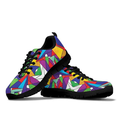Colorful Geometric Art Sneakers - Crystallized Collective