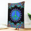 Colorful Hippie Peace blanket - Crystallized Collective