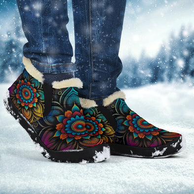 Colorful Mandala Winter Sneakers - Crystallized Collective
