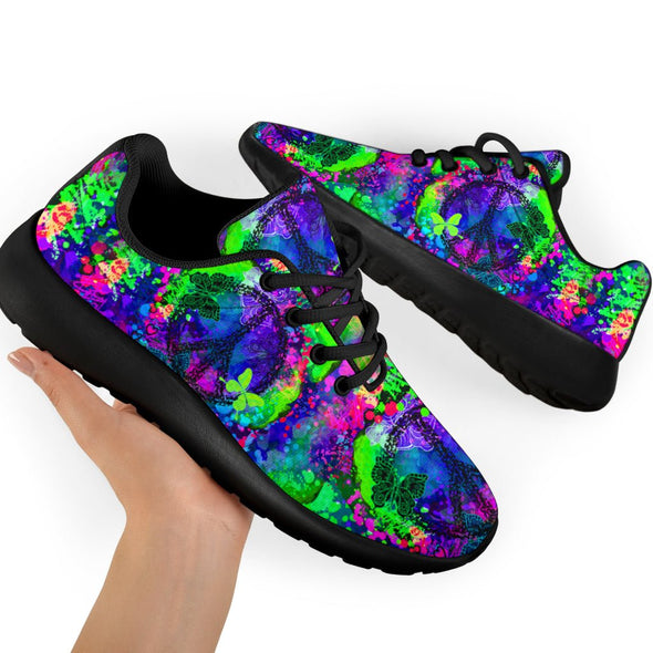 Colorful Peace Mandala Sport Sneaker - Crystallized Collective