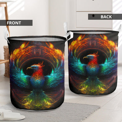 Colorful Phoenix Laundry Basket - Crystallized Collective