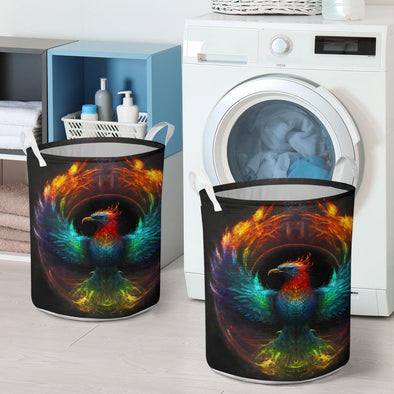 Colorful Phoenix Laundry Basket - Crystallized Collective