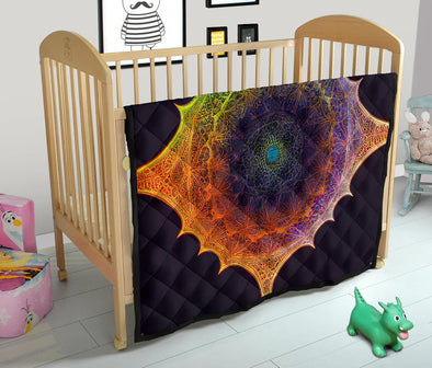 Colorful Psychedelic Alhambra 2 Premium Quilt - Crystallized Collective