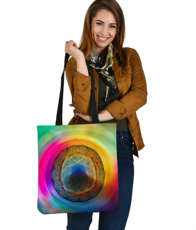 Colorful Psychedelic Flow Tote - Crystallized Collective