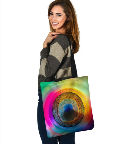 Colorful Psychedelic Flow Tote - Crystallized Collective