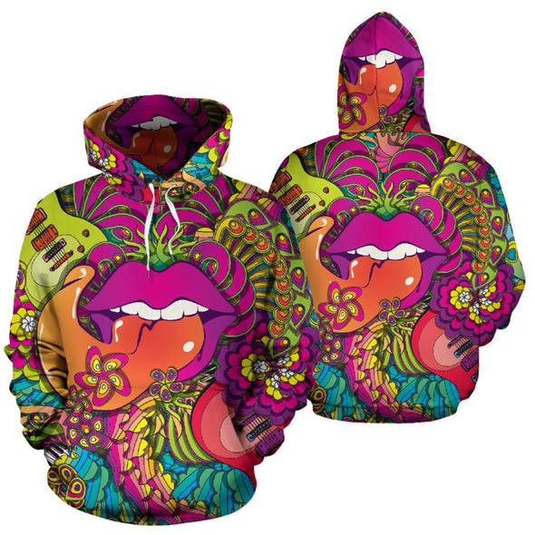 Colorful Psychedelic Hippie Hoodie - Crystallized Collective