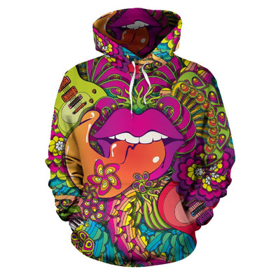Colorful Psychedelic Hippie Hoodie - Crystallized Collective