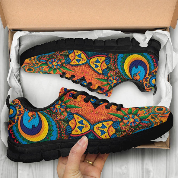 Colorful Psychedelic Hippie Sneakers - Crystallized Collective