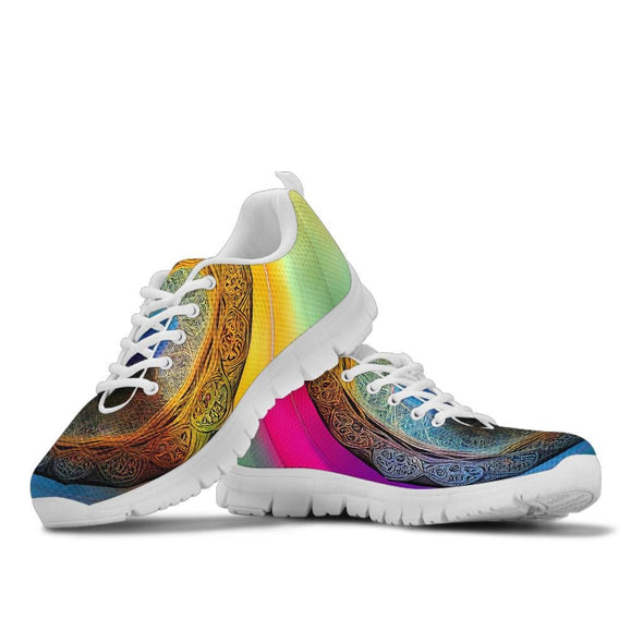 Colorful Psychedelic Mandala Sneakers - Crystallized Collective
